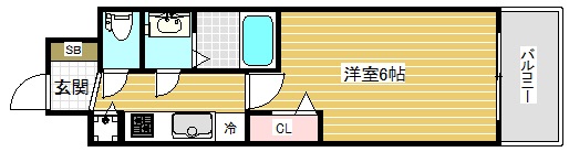 プレサンス神戸ティアラの間取り