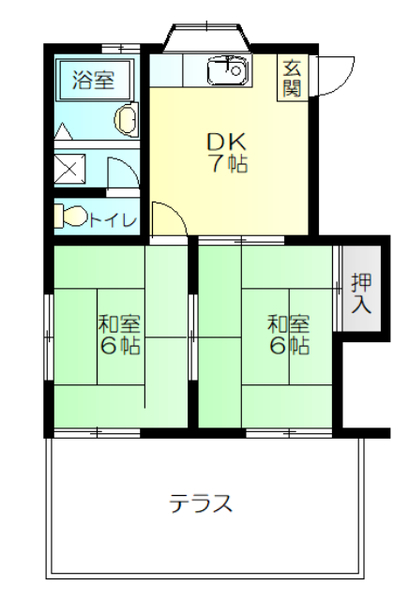 鴻ノ杉ハイツの間取り