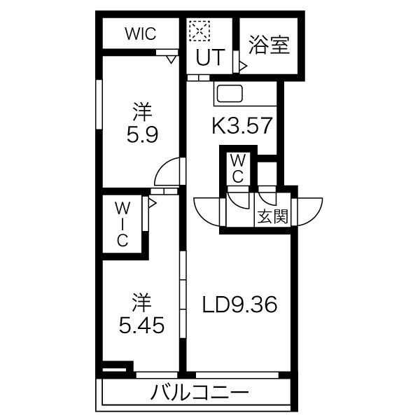 リヴィエールＳ２２の間取り