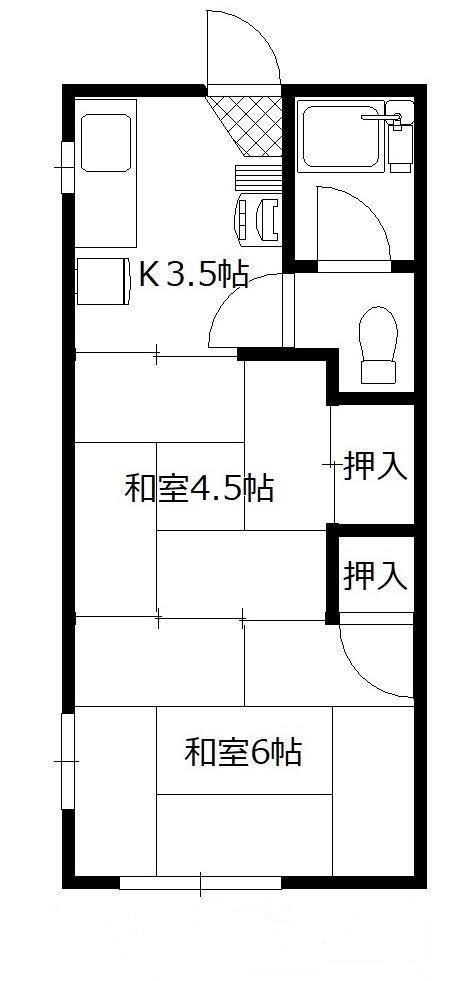 ハイツ大前の間取り