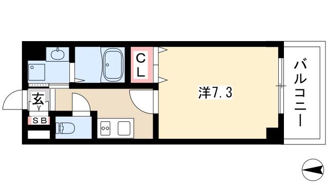 アジリア大曽根の間取り