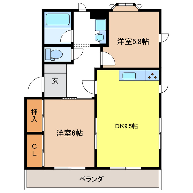 カーサ六条の間取り