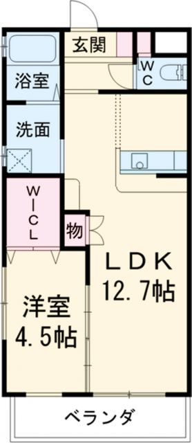 名古屋市北区垣戸町のマンションの間取り