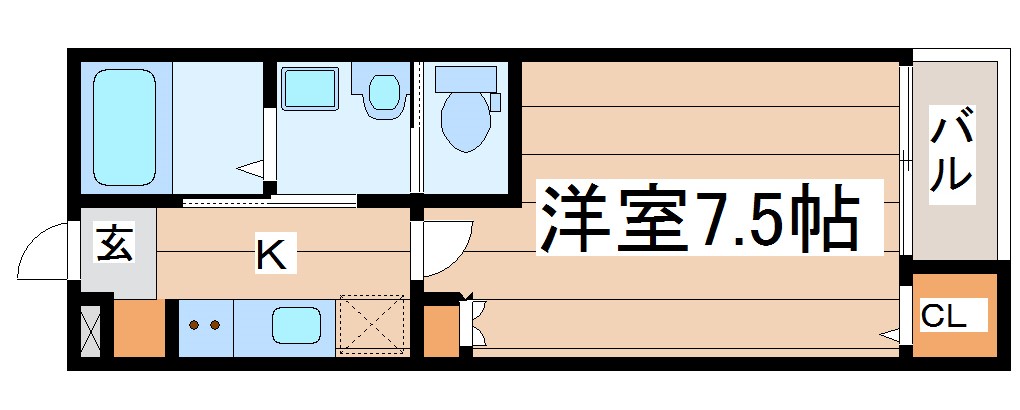 アリュール薬師堂駅前の間取り