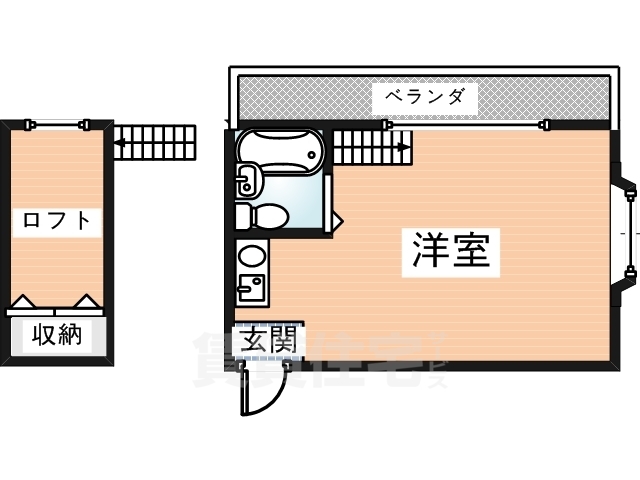 生駒市東菜畑のマンションの間取り