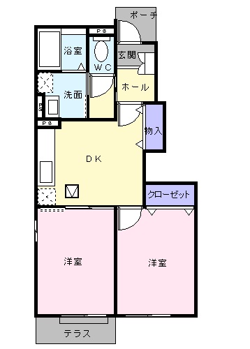 FOREST北ノ浦Ａの間取り