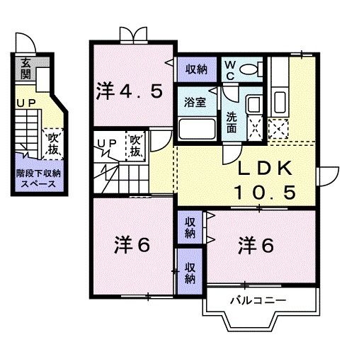 パティオ喜多山Ａの間取り