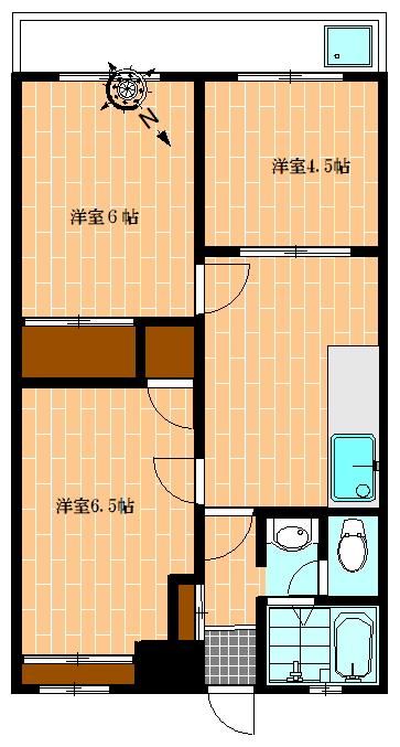 世田谷区喜多見のマンションの間取り