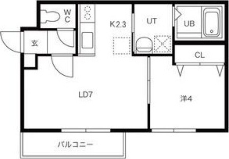 Le Ciel学園前(ルシェルガクエンマエ)の間取り