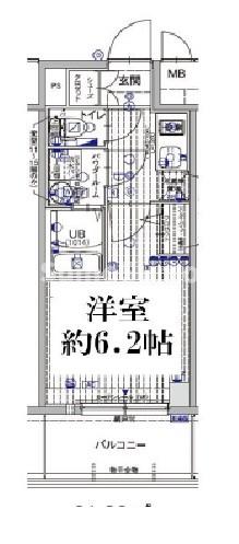 神戸市兵庫区西上橘通のマンションの間取り