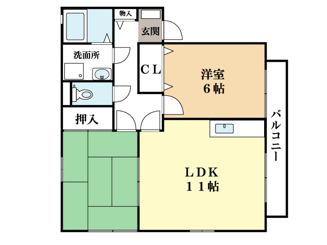 奥清館IIIの間取り