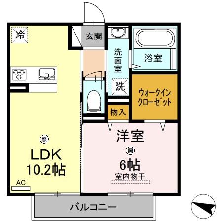 ウィスタリア五日市駅前の間取り