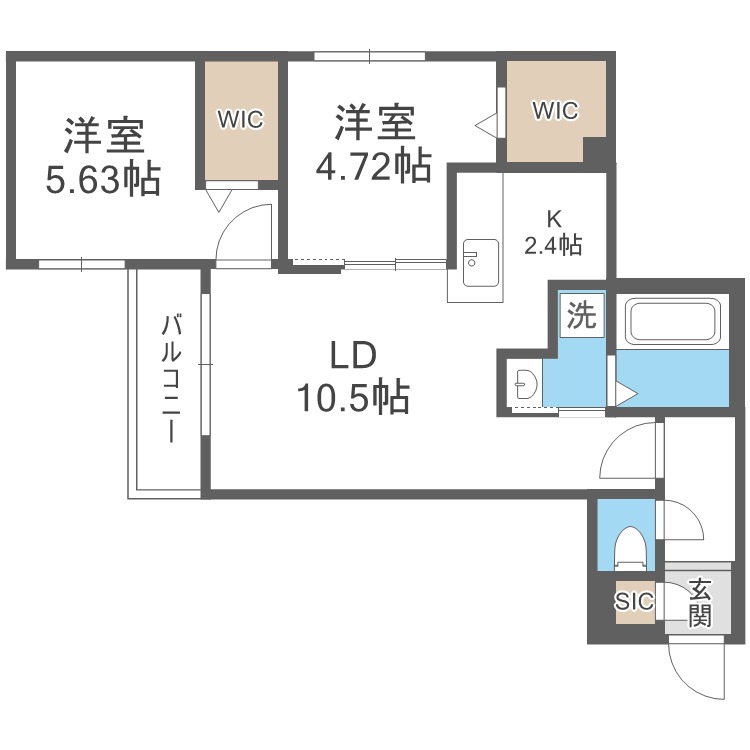 Ｓ－ＲＥＳＩＤＥＮＣＥ元町ａｌｅｃｔｒａの間取り