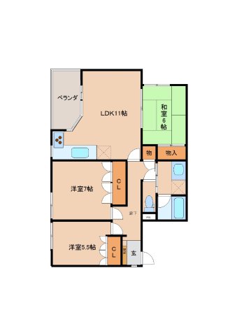 シティサンモリスの間取り