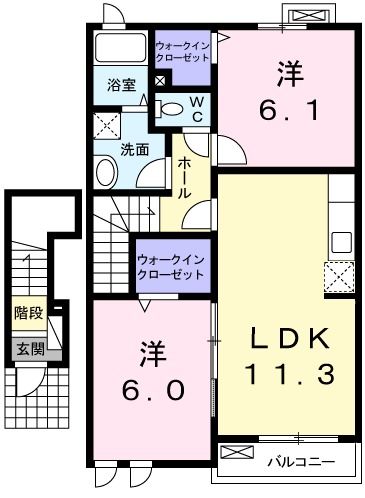 ガーデンヒルズＢの間取り