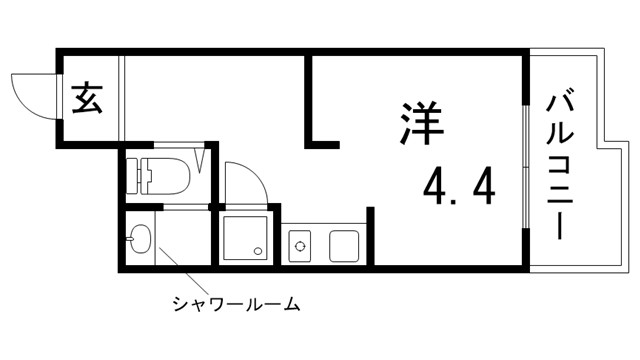 アルテハイム神戸・県庁前の間取り