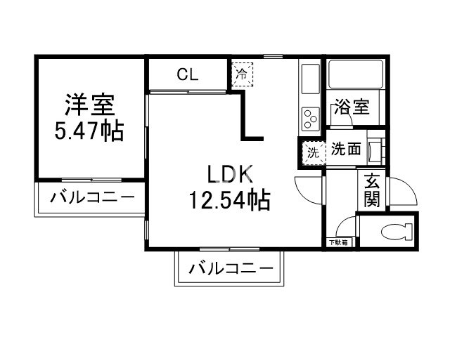 attrice修学院の間取り