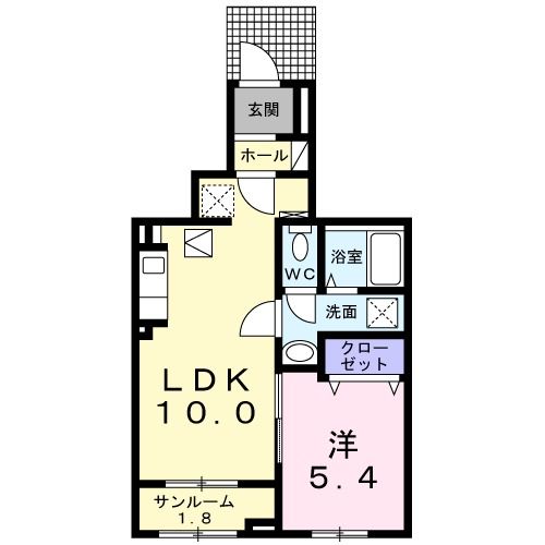 天草市大浜町のアパートの間取り