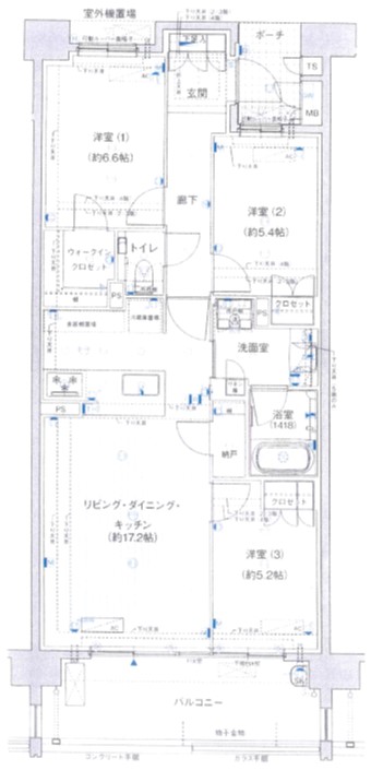 マストスクエア東白壁の間取り