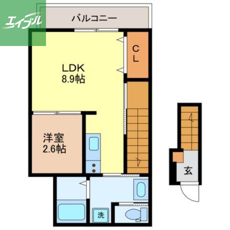 西彼杵郡時津町左底郷のアパートの間取り