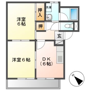 Surplus Two MURATA　Ｃ・Ｄ棟の間取り