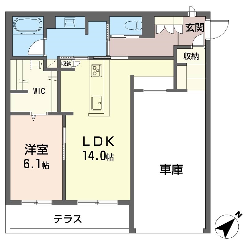 ソルシエール・エストの間取り