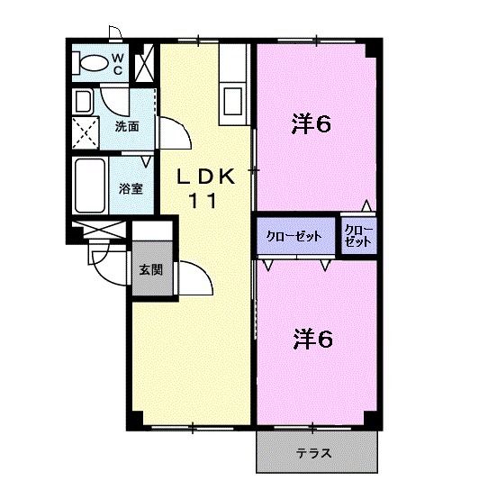 パロス壱番館の間取り