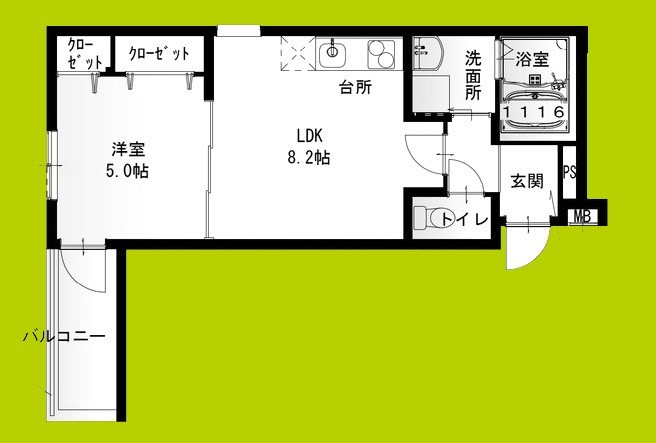 フジパレス大日VI番館の間取り