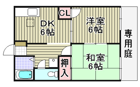 【和泉市井ノ口町のアパートの間取り】