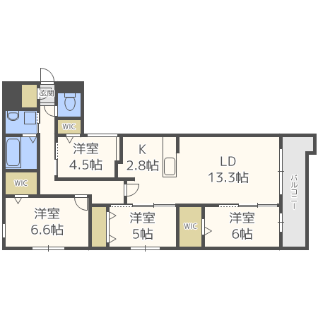 Ｓ－ＲＥＳＩＤＥＮＣＥ宮の森の間取り