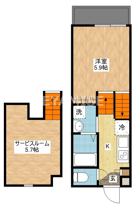 タンドレス多良見の間取り