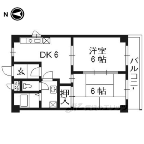 ノエール鞍馬口の間取り