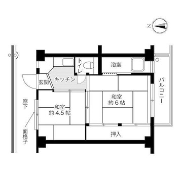 ビレッジハウス西夢前第二1号棟の間取り