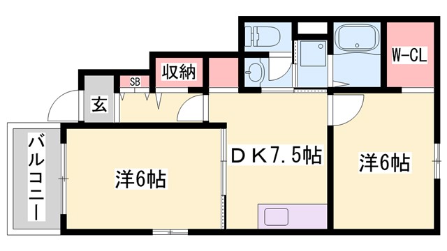 カルム川面の間取り