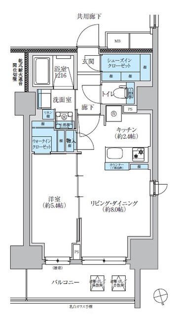 ＴＥＮＡＳ池下（テナス池下）の間取り