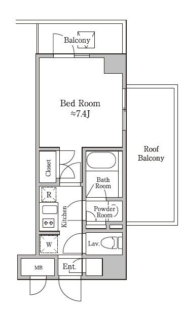 【板橋区板橋のマンションの間取り】