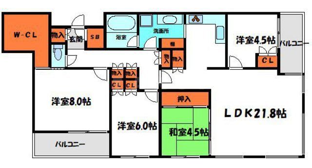 サンマークスだいにちジアスタワーレジデンスの間取り