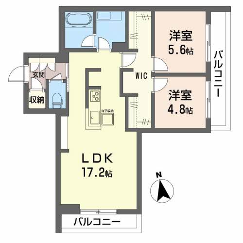 ビアッジオ松縄の間取り