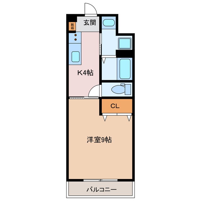 伊賀市西明寺のマンションの間取り