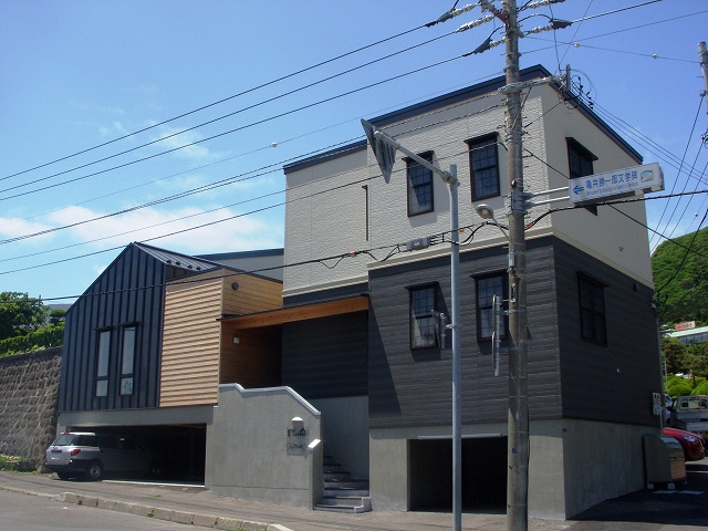 函館市青柳町のアパートの建物外観