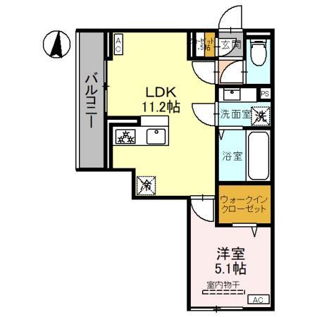 Ｄアヴァンス千間台東　Ａ棟の間取り