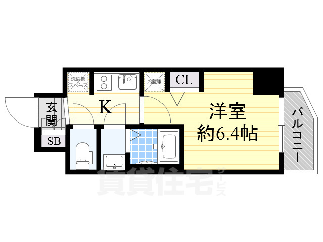 エステムコート梅田北2ゼニスの間取り