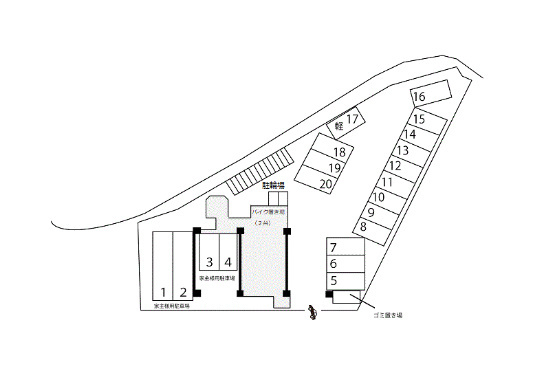 駐車場　区画図