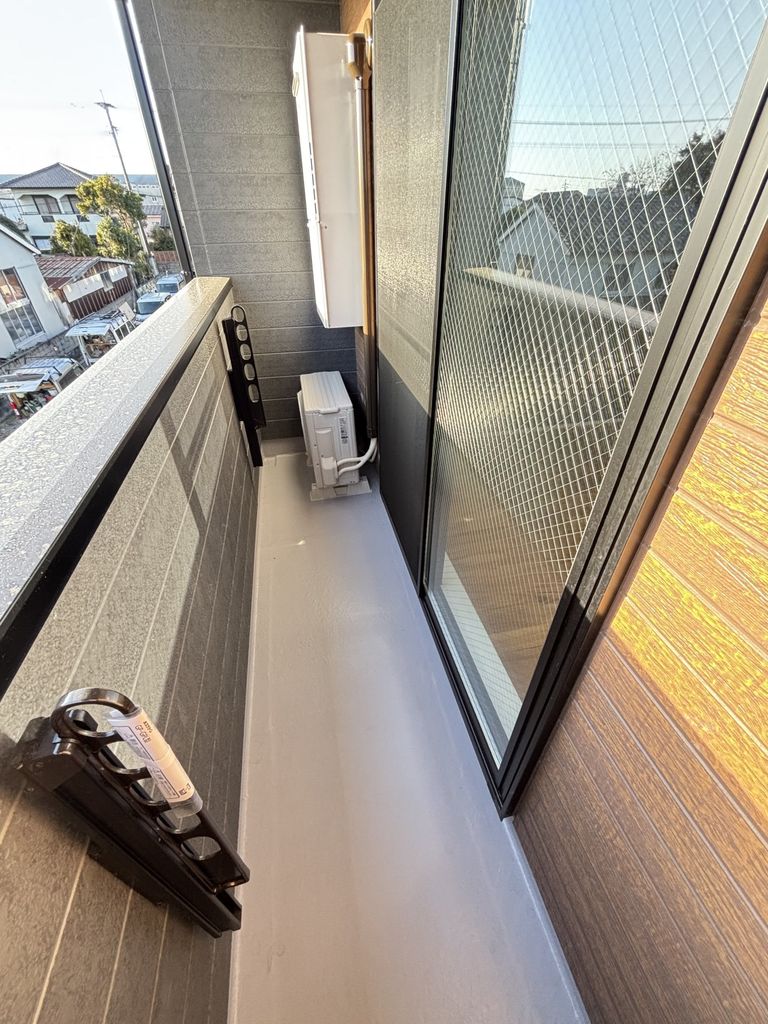 バルコニー　※建築中の写真です