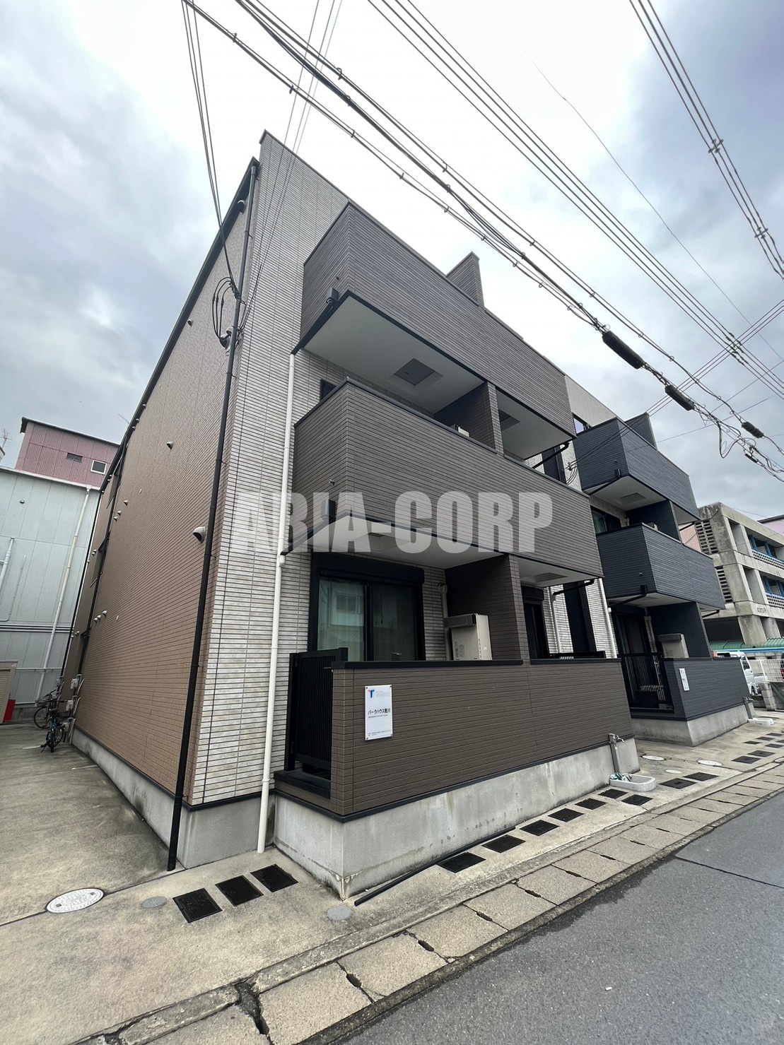 建物外観　2018年完成、大手ハウスメーカー施工デザイナーズ