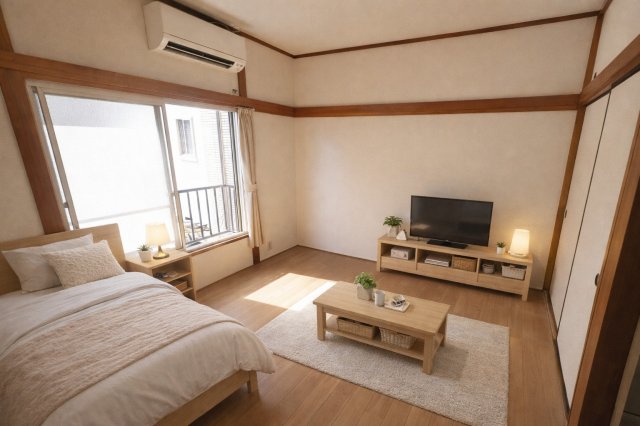 居室・リビング　家具配置イメージ画像です