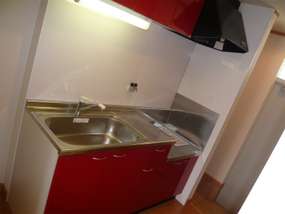 キッチン　室内写真は105号室参照となります。