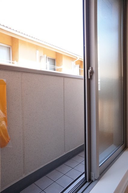 バルコニー　洗濯物もよく乾きます♪