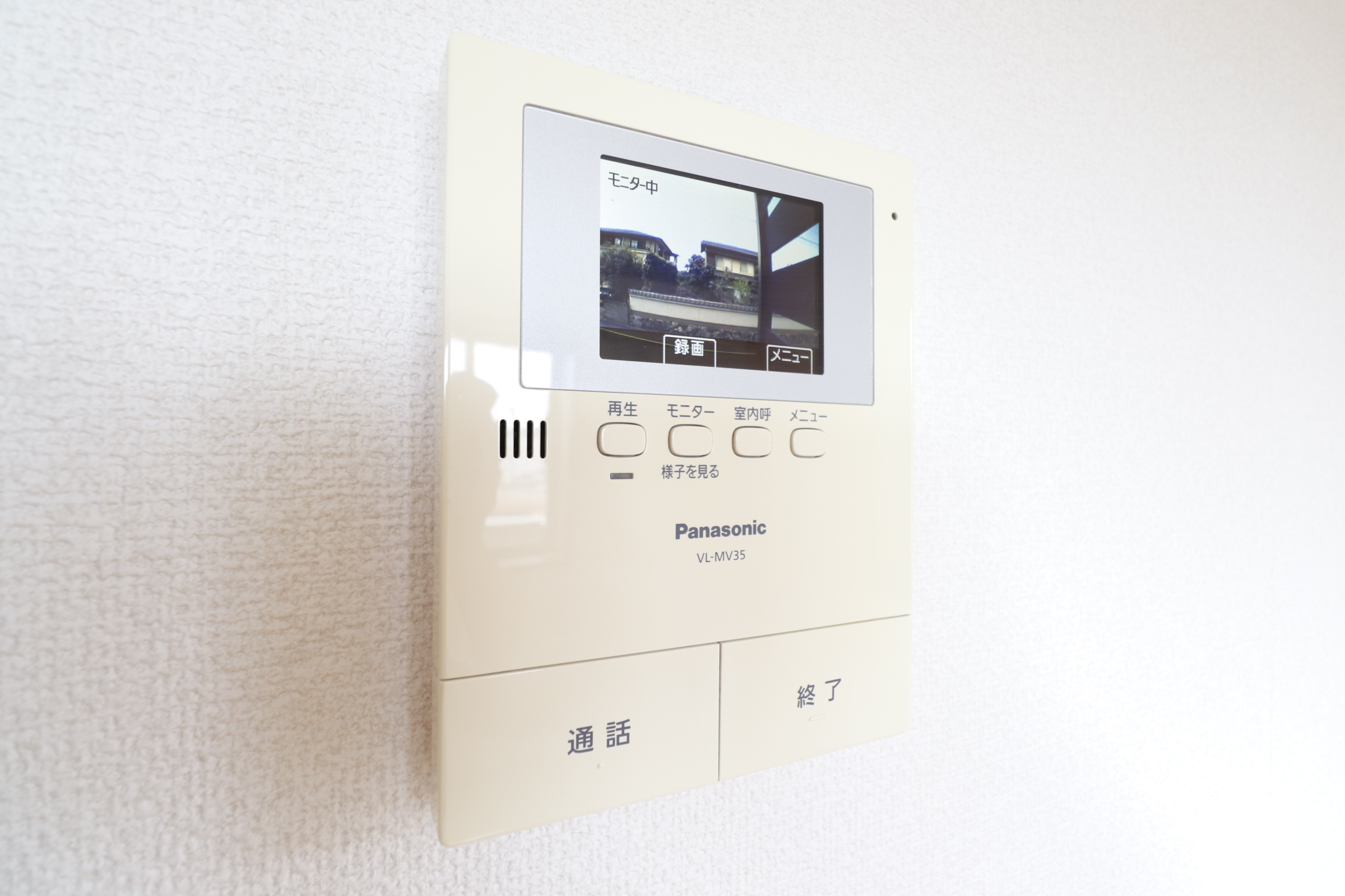 セキュリティ　モニター付きインターホン♪