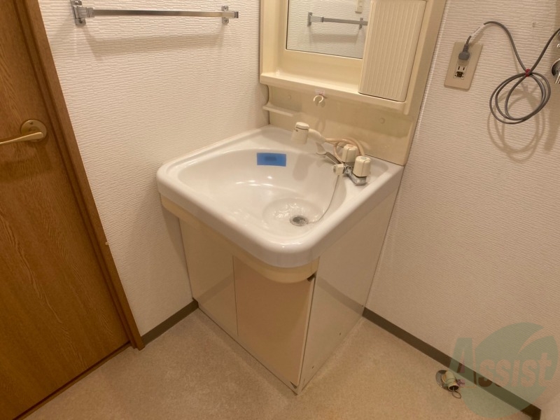 洗面設備　シャンプードレッサー。身支度はここでばっちりですね。